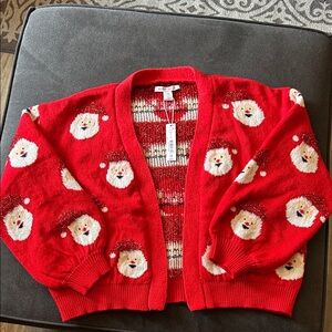 Cozy Red Santa Cardigan